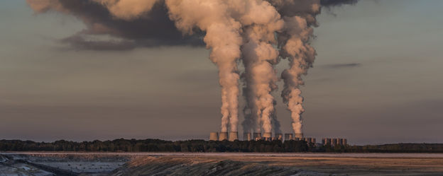 Power plant with exhaust gases